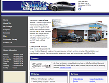 Tablet Screenshot of luckeystireandservice.com